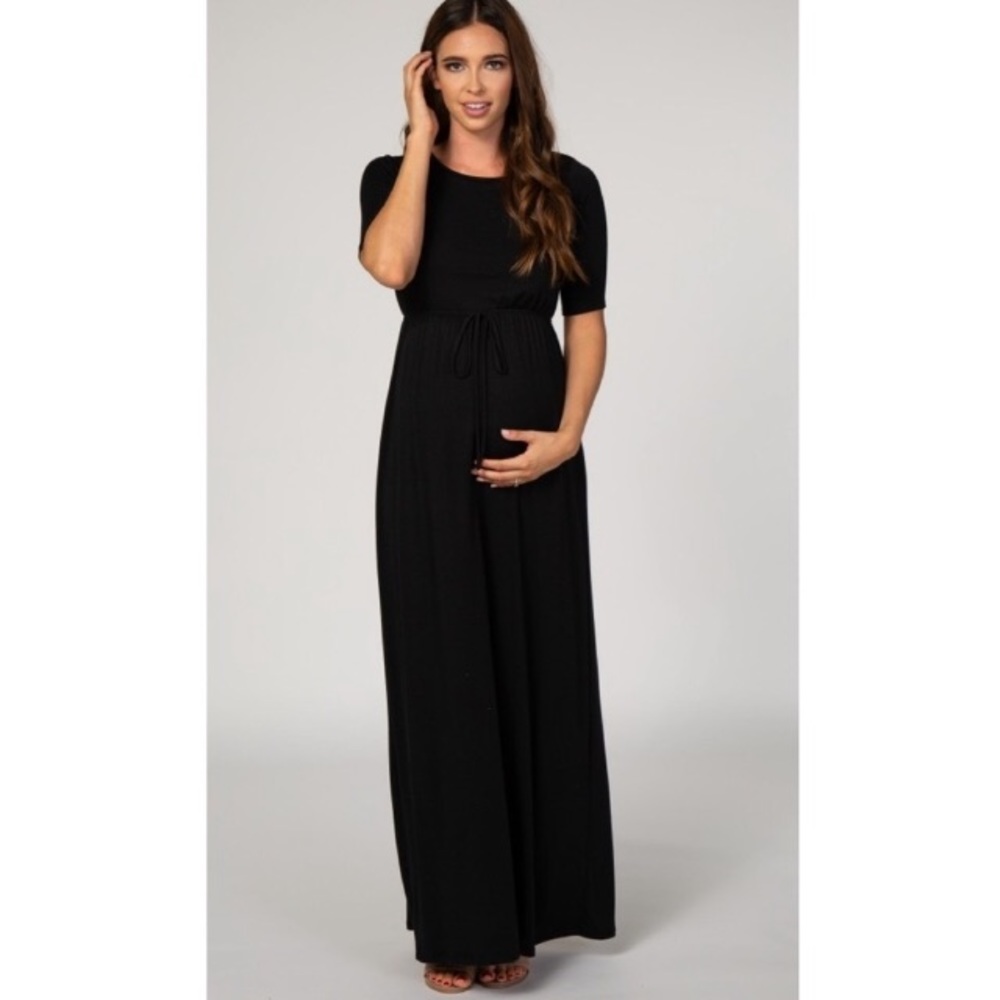 PinkBlush drawstring waist maxi dress